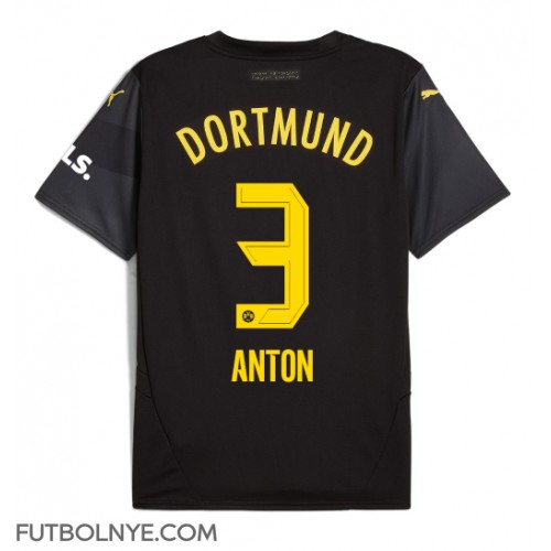 Camiseta Borussia Dortmund Waldemar Anton #3 Visitante Equipación 2024-25 manga corta